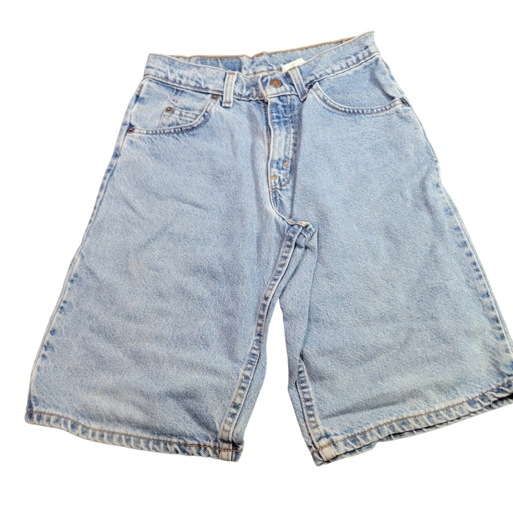 Levi's Shorts Kids 12 Light Blue 560โ Loose Fit Orange Tab Vintage 90s USA Made